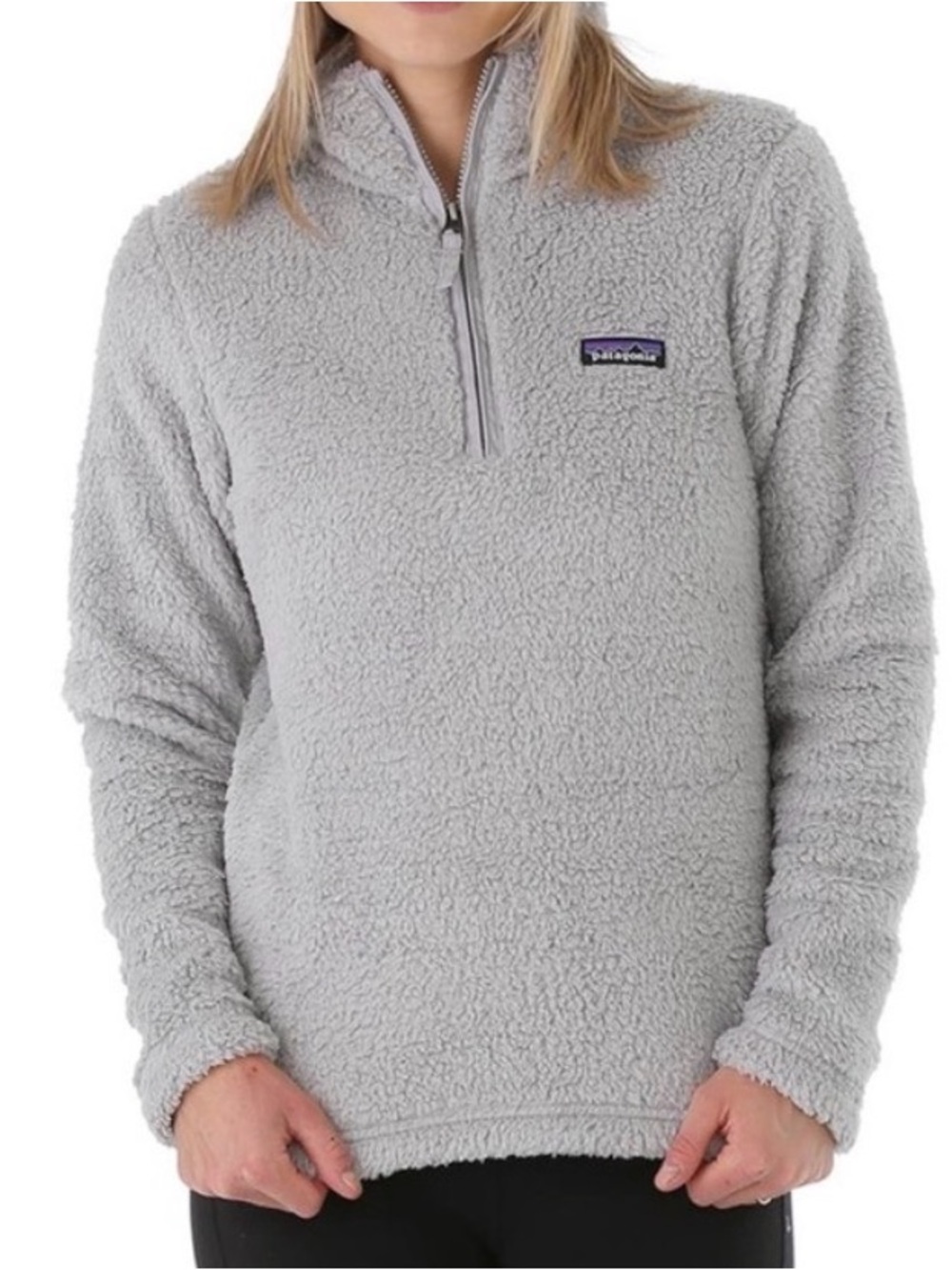 Patagonia Gray Lightweight Fleece Quarter-Zip Pullover